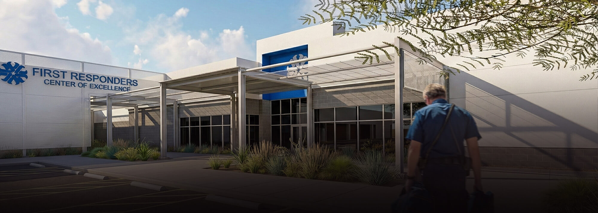 A rendering of the First Responders Proposed building