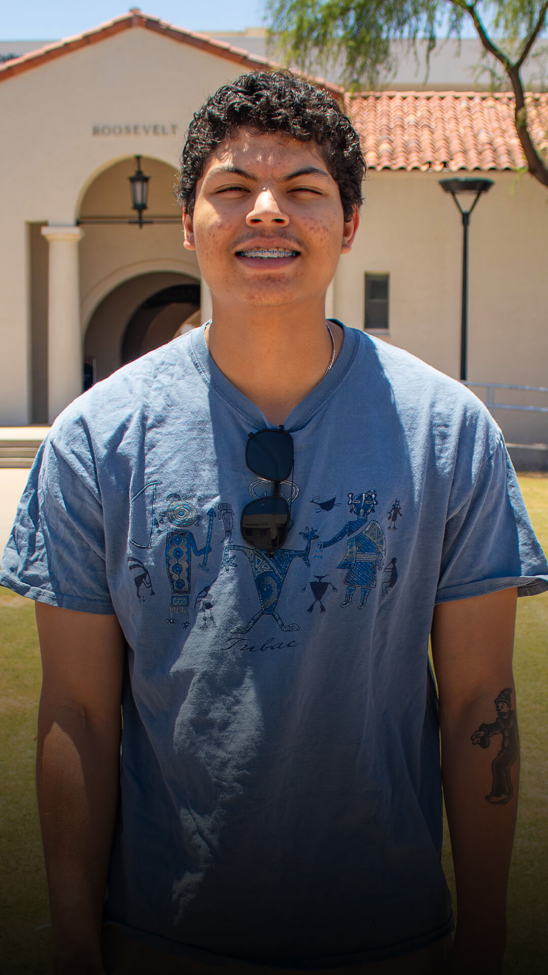 Rashad poses for a portrait.