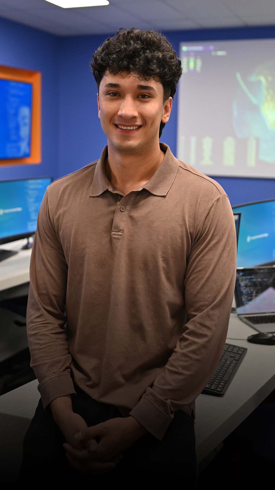 Zamir poses for the camera.