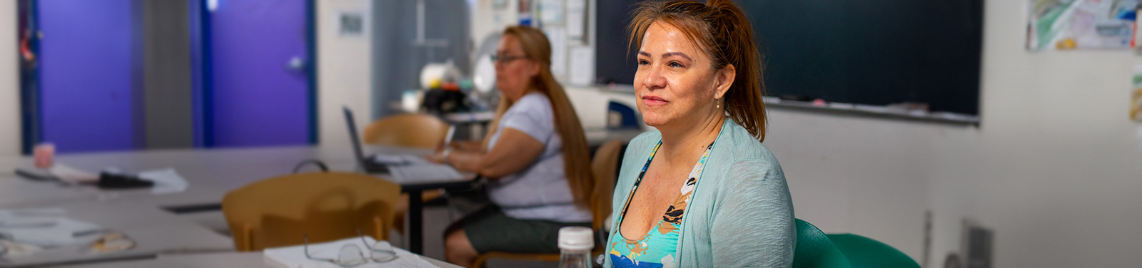 Student in classroom at El Pueblo Center