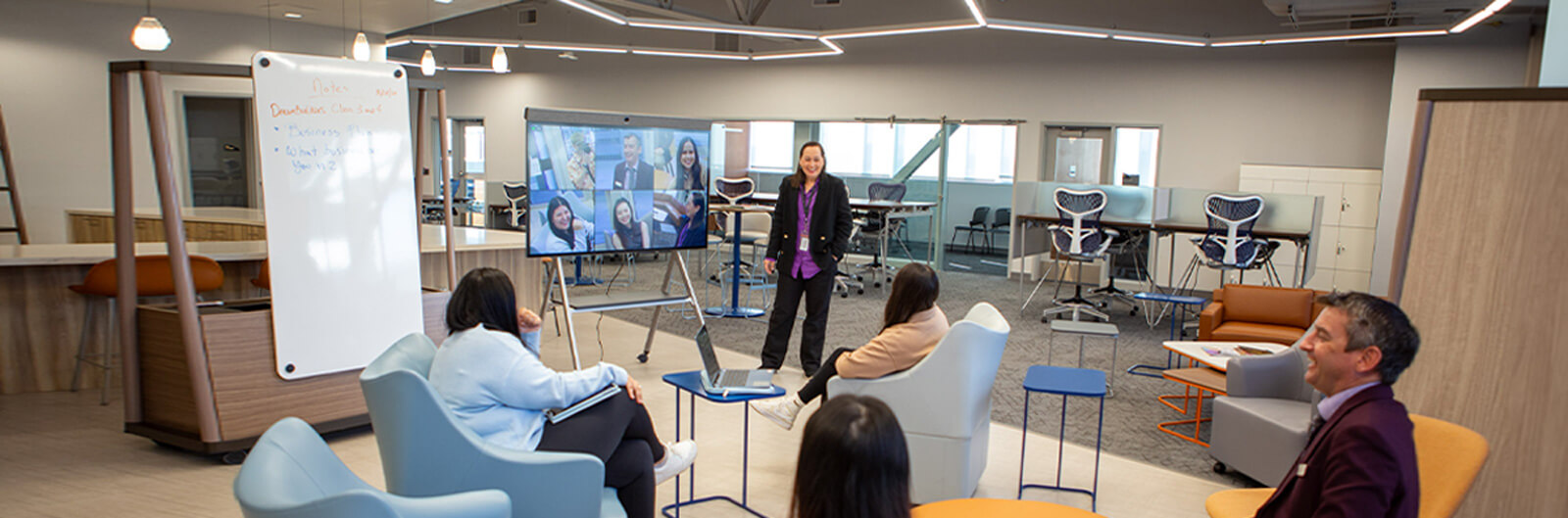 A workshop in progress at the center. 