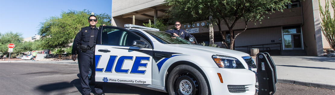 PCC police with a police car