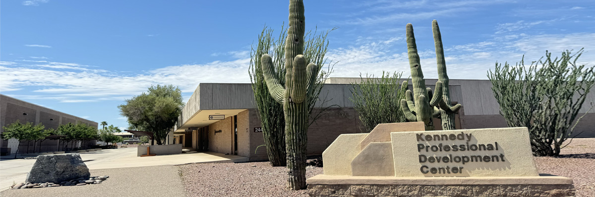 An Outside shot of Davis Monthan Learning Center